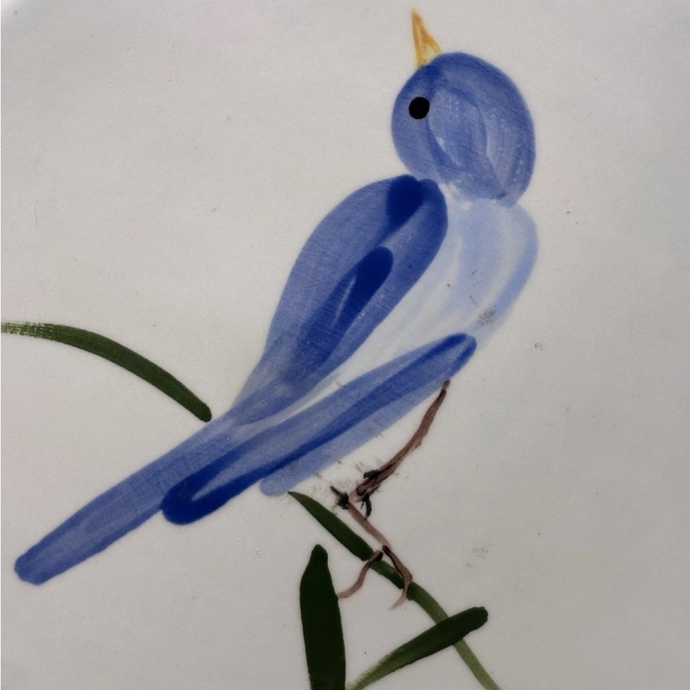 Elegant Blue Bird Ceramic Decor - Picture 2 of 4